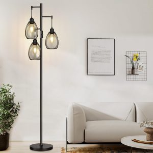 Triple-Head Dimmable Floor Lamp 3 x 800LM