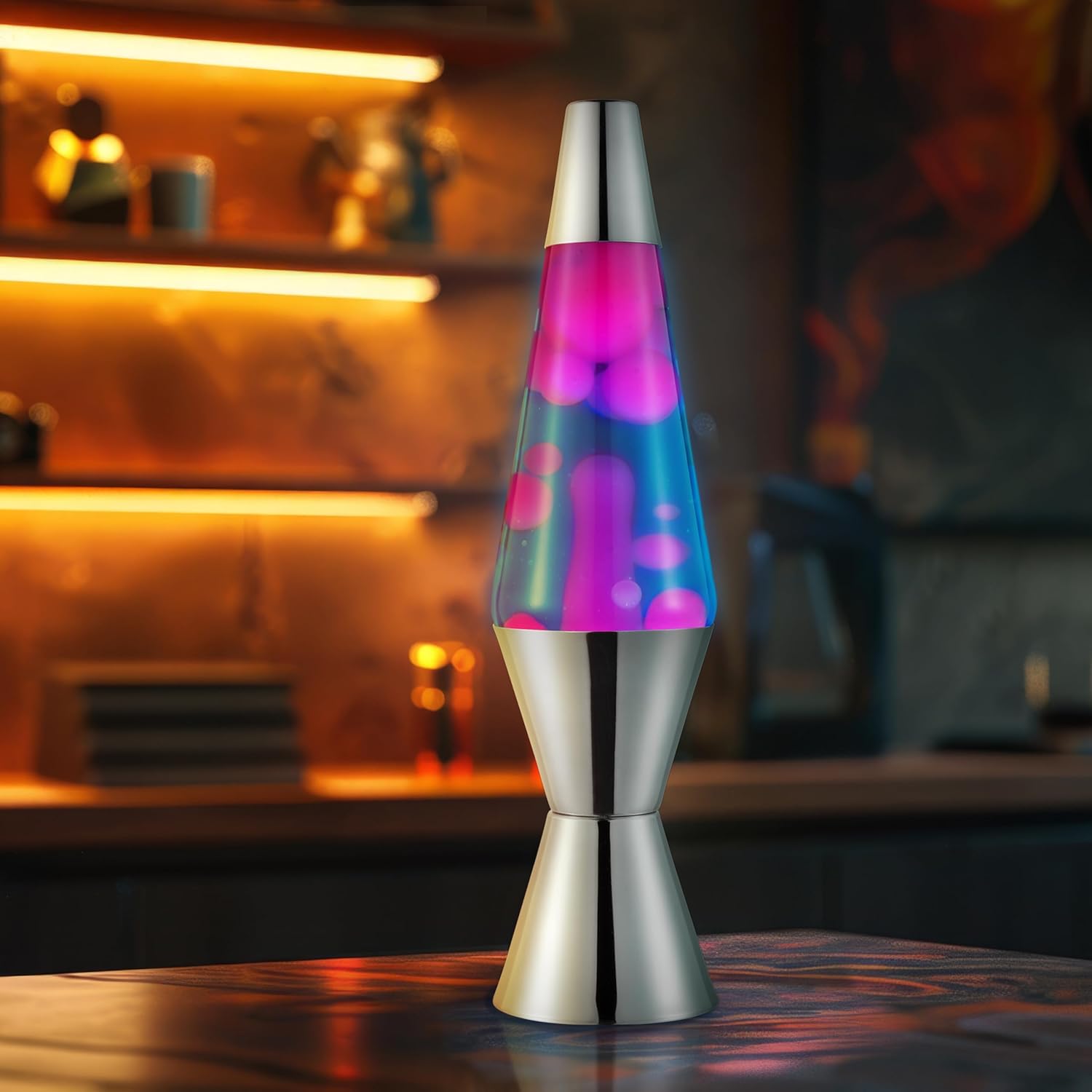 Purple LED Liquid Motion Accent LAVA Lamp