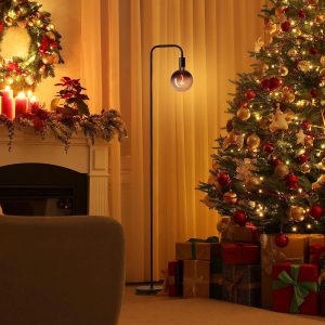 ZenLux Sleek Slim Minimalist Tall Living Room Lamp