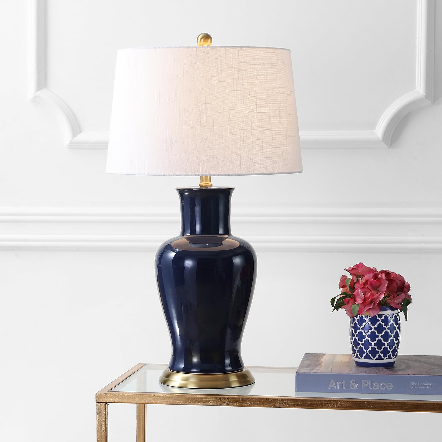 VoltNest 29" Artisan Ceramic LED Accent Table Lamp